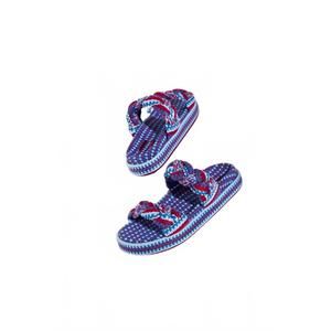 NEW AMAMBAIH women's daniela two-tone slippers in pomegranate